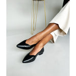 Vivienne Extra-Wide Fit Ballet Flats - Black Leather