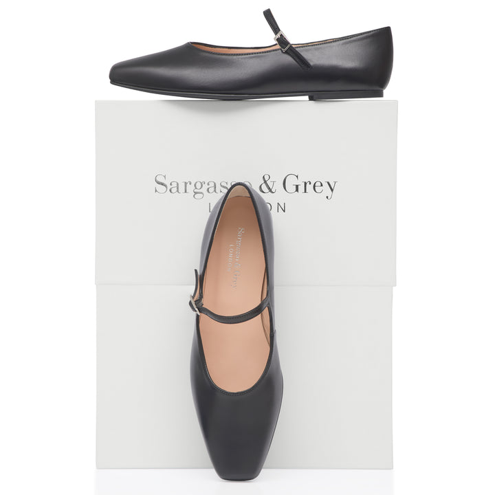 black ballet pumps wide fit