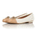 Alice Wide Fit Ballet Flats - Caramel & Cream Quilted Leather