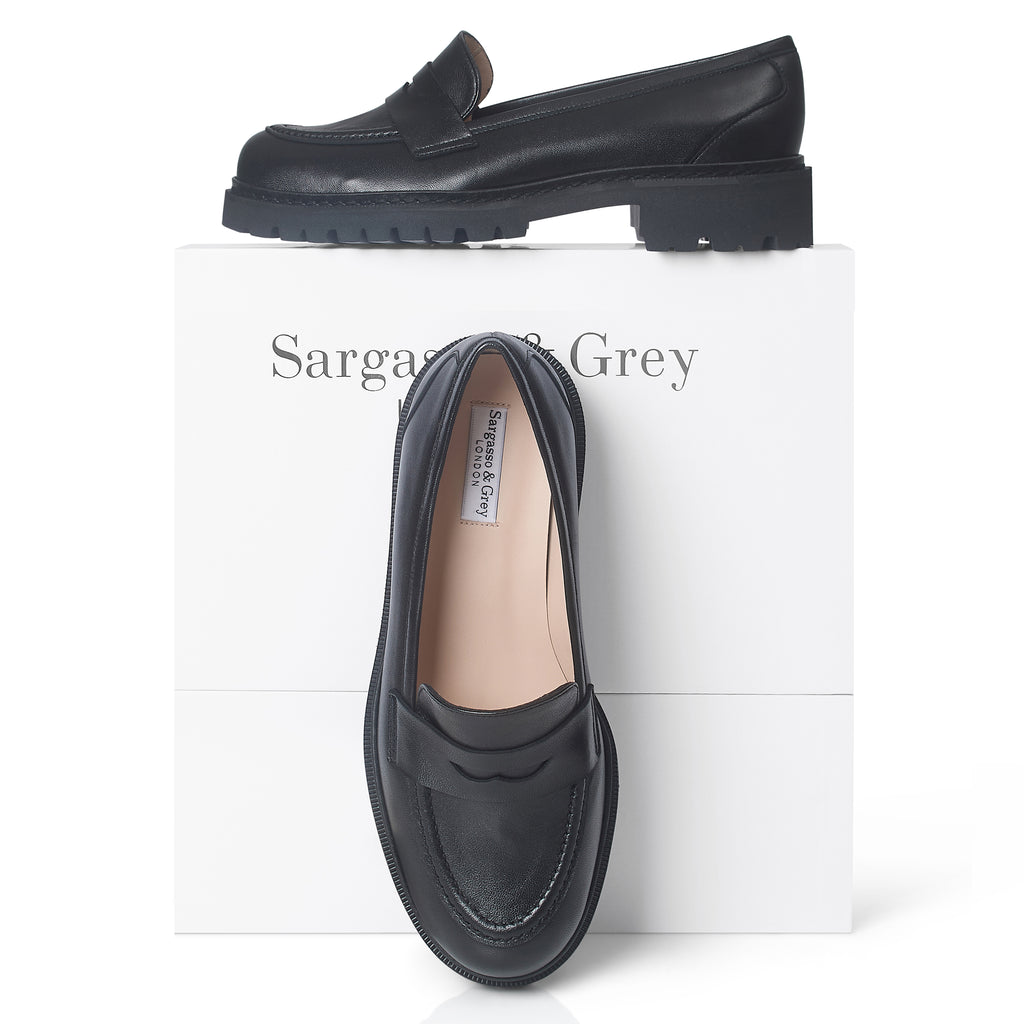 Mia Extra Wide Fit Chunky Loafer Leather