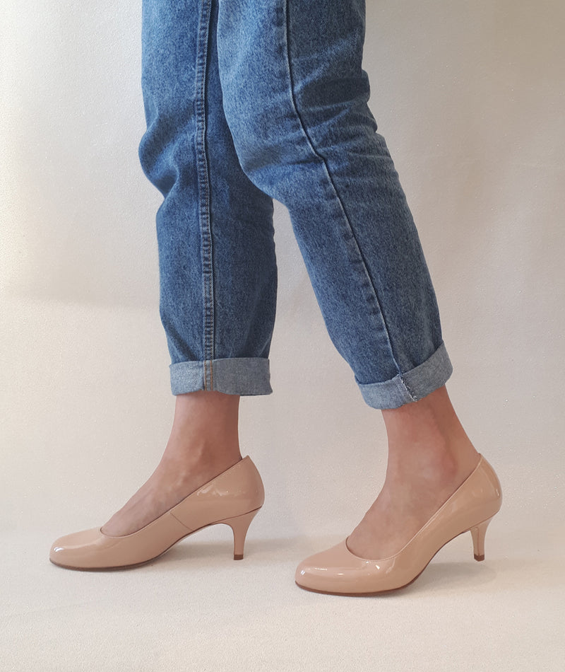 PAST SEASON SECONDS - Caroline Nude Patent (SAMPLE SALE)