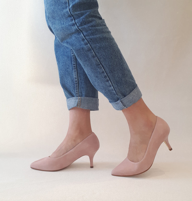 PAST SEASON SECONDS - Diana Pink Suede (SAMPLE SALE)