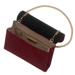 ellie burgundy suede matching clutch