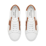 Extra Wide Fit Trainers - Tan Leather