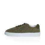 Emma Wide Fit Trainers - Khaki Suede