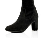 Lydia Extra-Wide Fit Knee High Boots - Black Suede