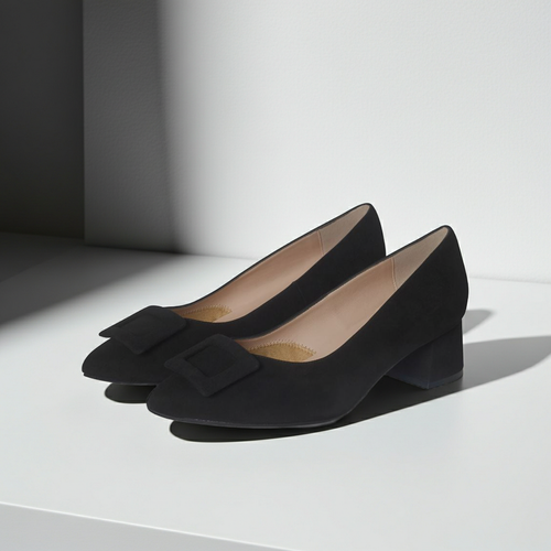 Torime Extra-Wide Fit Courts - Black Suede