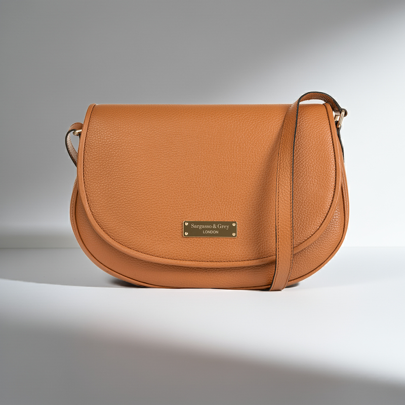 Harper Cross Body Bag - Tan Leather