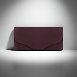 Elodie Clutch - Burgundy Suede