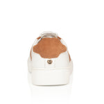 Extra Wide Fit Trainers - Tan Leather