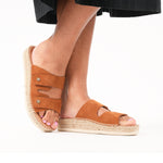 Candy - Wide Fit Espadrille - Tan Suede