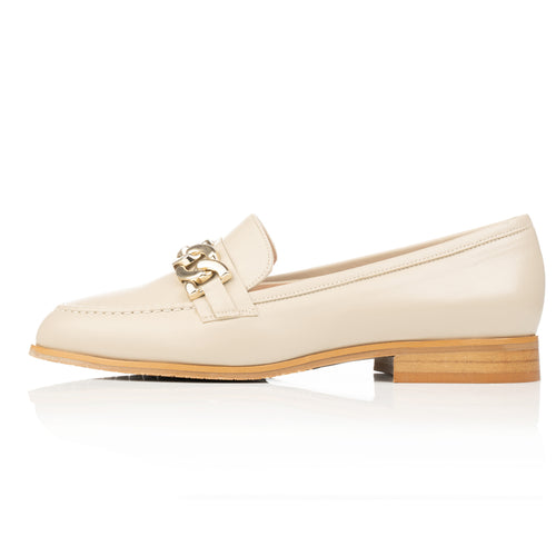 PAST SEASON SECONDS - Chain Loafer Beige  (SAMPLE SALE)