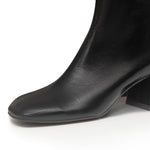 Jenna Wide Fit Boots - Black Shine Leather