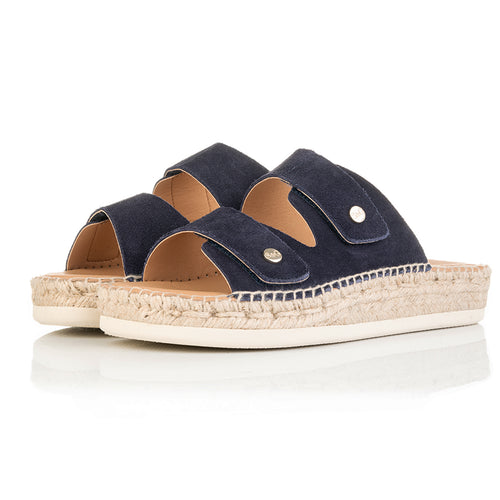 Candy - Wide Fit Espadrille - Navy Suede
