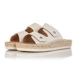 Candy - Wide Fit Espadrille - Bone Leather