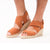 Ciara - Wide Fit Wedge Sandal - Tan Suede