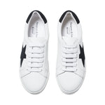 Ezi Wide Fit Trainers - Black Suede Star