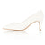 Eve Wide Fit Court Shoe – Ivory Grosgrain