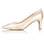 Eve Wide Fit Court Shoe – Gold Leather