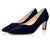 Helena Wide Fit Court Shoe – Navy Suede