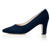 Helena Wide Fit Court Shoe – Navy Suede