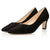 Helena Wide Fit Court Shoe – Black Suede