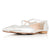 Indy Wide Fit Flats - Silver Leather