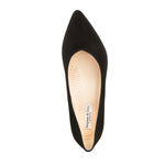 Kate Extra-Wide Fit Court Shoe – Black Suede