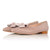 Laura Wide Fit Ballet Flats With Bow - Rose Pink Leather