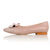 Laura Wide Fit Ballet Flats With Bow - Rose Pink Leather