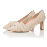 Lola Extra-Wide Fit Court Shoe – Sand Suede