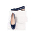 Olive Wide Fit Court Shoe – Navy Patent