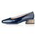 Olive Wide Fit Court Shoe – Navy Patent