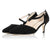 Penelope Wide Fit Shoes - Black Suede