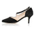 Penelope Wide Fit Shoes - Black Suede