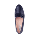 Sylvie Wide Fit Loafers  - Navy Leather