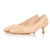 Tilda Wide Fit Kitten Heels - Nude Patent
