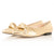 Venetia Wide Fit Ballet Flats - Gold Leather