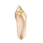 Venetia Extra-Wide Fit Ballet Flats - Gold Leather
