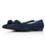 Venetia Wide Fit Flats - Navy Suede