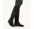 Wide Fit Knee High Boots - Black Suede