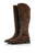 Wide Fit Knee High Boots - Brown Suede