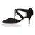 extra wide fit black suede closed toe heel sandals 