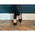 Laura Wide Fit Ballet Flats With Bow - Black Leather
