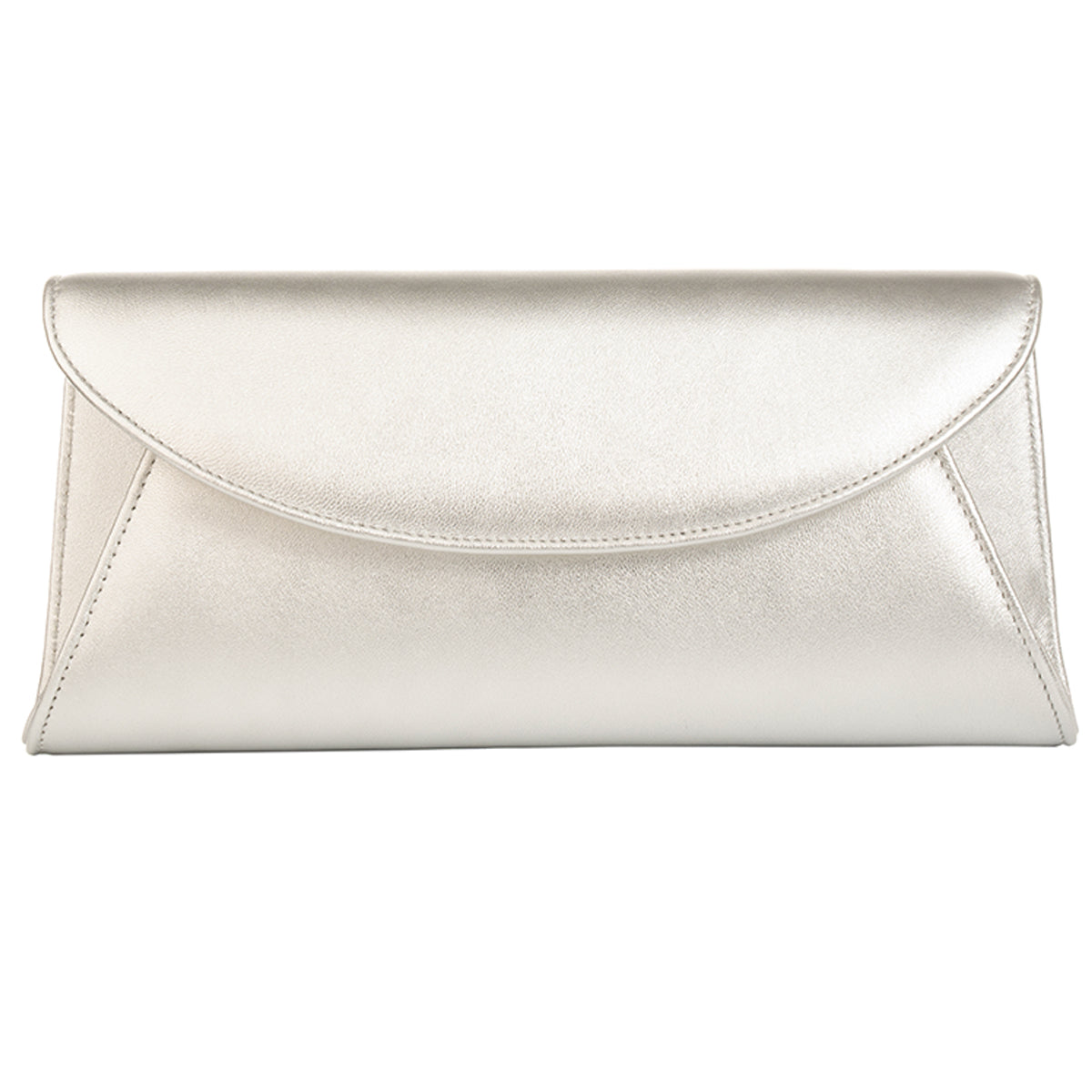 Silver Leather Clutch With A Silver Chain – Sargasso and Grey