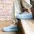 Wide Fit Trainers - Grey Leather